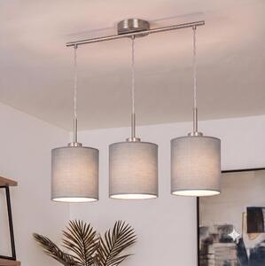 Brilagi - LED полилей на кабел NUBILA 3xE27/60W/230V светлосив