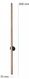 Brilagi - LED стенен аплик WOODY LINE LED/7W/230V 4000K 60 cm дъб