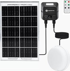 Aigostar - LED соларен таванен осветител със сензор LED/3,7V 6000 mAh IP65 + дистанционно управление
