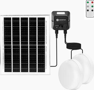 Aigostar - Комплект 2x LED соларно таванно осветително тяло, LED/3,7 V, 12000 mAh, IP65 + дистанционно управление