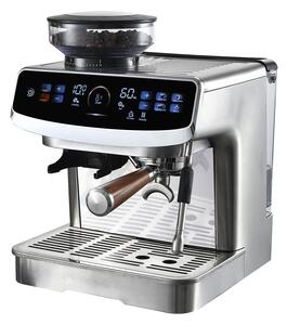 Кафемашина еспресо Finlux FEM-1935D, 2450W, 20 bar, 2.2 л. вместимост на резервоара за вода, Thermoblock система, 15 настройки на мелачката, инокс