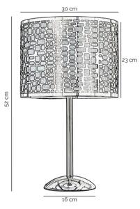 ONLI - Настолна лампа BRUCE 1xE27/15W/230V 52 см матов хром