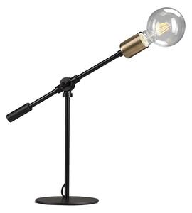 ONLI - Настолна лампа ASTE 1xE27/15W/230V 45 cm черен/златист