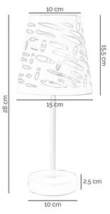 ONLI - Настолна лампа RICKY 1xE14/10W/230V 28 см бял
