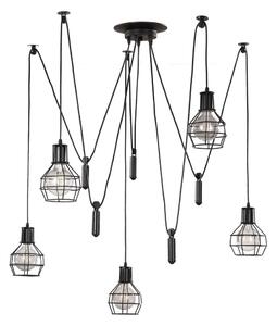 ONLI - Пендел ПАЯК 5xE27/15W/230V паяк черен
