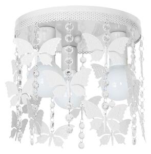 Детско осветление за таван ELZA butterflies 3xE27/60W/230V бяла