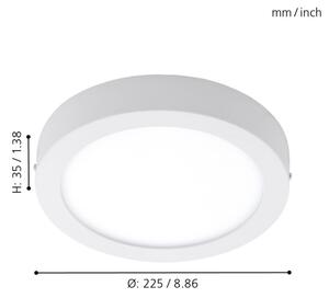 Eglo 96491 - LED Екстериорна Лампа за таван ARGOLIS LED/16,5W/230V IP44