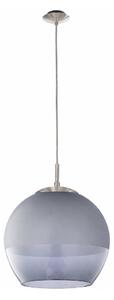 BRILAGI - LED полилей с кабелно окачване RETRO GLASS 1xE27/60W/230V матов хром/опушено сиво