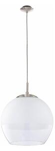 BRILAGI - LED полилей на кабел RETRO GLASS 1xE27/60W/230V матов хром/бял