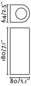 FARO 70327 - Външно стенно осветително тяло ESTELA 2xGU10/5W/230V IP65 черно
