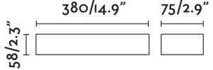 FARO 71904 - LED външно стенно осветително тяло DORO 2xLED/10W/230V IP65 антрацит