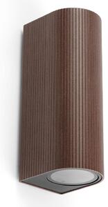 FARO 70329 - Външно стенно осветително тяло ESTELA 2xGU10/5W/230V IP65 кафяво