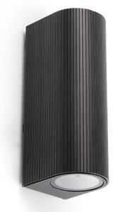 FARO 70327 - Външно стенно осветително тяло ESTELA 2xGU10/5W/230V IP65 черно
