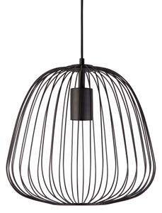 Подвесен полилей OVELLA 1xE27/15W/230V, диаметър 36 cm, черен