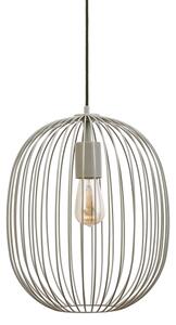 Подвесен полилей на кабел OVELLA 1xE27/15W/230V Ø 34 см бежов