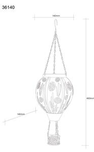 Globo 36140 - LED соларна висяща декорация 12xLED/0,02W/3V IP44 балон