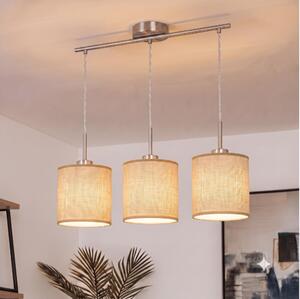 Brilagi - LED полилей на кабел NUBILA 3xE27/60W/230V светло кафяв