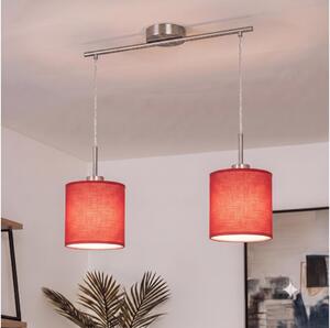 Brilagi - LED полилей на кабел NUBILA 2xE27/60W/230V червен