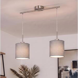 Brilagi - LED полилей на кабел NUBILA 2xE27/60W/230V светлосив