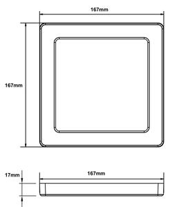 Globo 12380-12B - LED Плафон LASSE LED/12W/230V 3000/4000/6500K черен