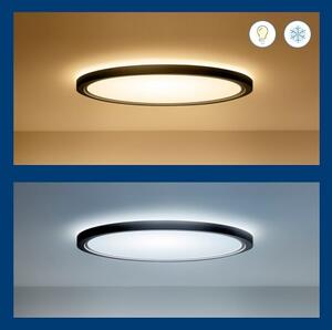 WiZ - LED RGB Димируем плафон SUPERSLIM LED/32W/230V Wi-Fi черен