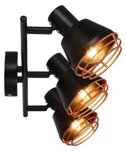 Спот NERIA 3xE14/40W/230V черен/меден