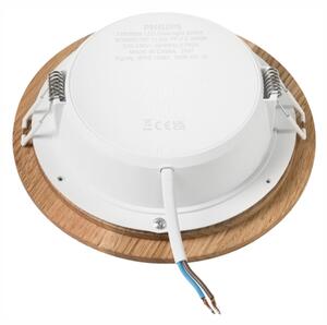 LED Лампа за окачен таван WOODY SPOT LED/12,5W/230V 3000K дъб ø 16 см