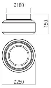 Redo 01-3588 - LED Плафониера SOLERA LED/18W/230V 25 см CRI 93 3000/4000K