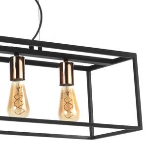 ONLI - Пендел FLOKI 4xE27/15W/230V черен/меден