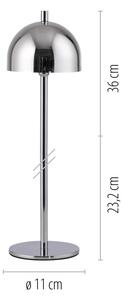 Schöner Wohnen 19244-17 - димируема LED настолна лампа BELLIS LED/2,5W/5V IP54 хромирана