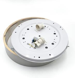 Плафон NATURAL 3xE27/15W/230V Ø 37,5 cm, цвят бор/бял