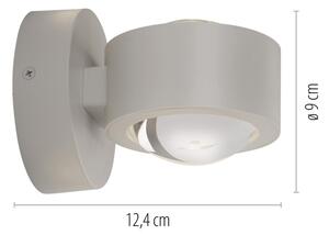Schöner Wohnen 19331-39 - LED стенен аплик CHIA 2xLED/2W/230V сив