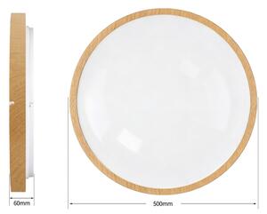 Brilagi-LED димируемо осветително тяло GLASS POOL DOUBLE LED/60W/230V 50 cm дървен декор +ДУ