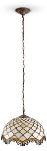Brilagi - Тифани витражен полилей на верига IVORY 1xE27/60W/230V pr. 40 cm