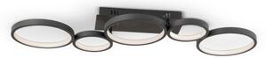 Brilagi - LED димируемо таванно осветително тяло RINGO LED/34W/230V черно + дистанционно управление