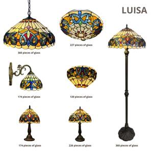 Brilagi - Тифани витражен полилей на верига LUISA 2xE27/60W/230V
