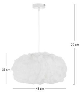 Brilagi - Полилей на кабел SOLEAIR 1xE27/60W/230V, Ø 45 см, бял