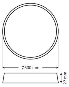 LED таванно осветително тяло LED/40W/230V 3000/4000/6500K, диаметър 50 см, бяло