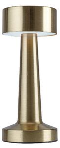 RABALUX Senan, indoor table lamp, gold metal lamp with white plastic shade, 2,7W, with shade: 40lm, without shade: 60lm, 3000,60