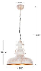 Brilagi - Полилей на верига PYRONIC 1xE27/40W/230V Ø 32 см кремав/патина
