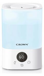 Овлажнител на въздух Crown Aura Humi, 3.2 l резервоар, режим сън, подсветка, таймер, бял