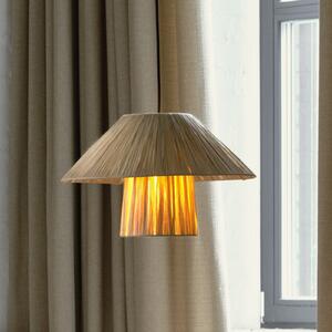 OSRAM висяща лампа Decor Bamboo Paper Hut Ø 40 cm, бамбук, E27, Затъмняване, Кафяв / ръждив, Дневна/трапезария, Бамбук, Къща в провинцията / Рустик