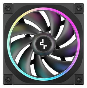 Вентилатор 120mm, DeepCool FL12, 4-pin, 2150rpm, черен
