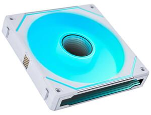 Вентилатор 140mm, Lian Li UNI FAN SL-INF Reverse Blade, 3-pin, 1600rpm, RGB подсветка, бял