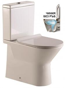 Моноблок ICC 6036P, седалка и капак, порцелан, бял, 80x60.5x36см
