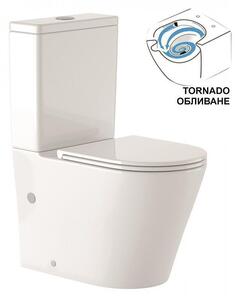 Моноблок ICC 6335P TORNADO, седалка и капак, порцелан, бял, 83.5x63x37см