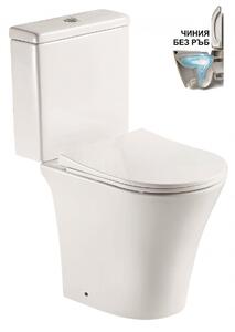 Моноблок ICC 7436P NANO, седалка и капак, порцелан, бял, 86x61x44см