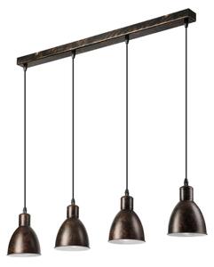 Brilagi - LED полилей на стоманено въже RIDDY 4xE27/60W/230V меден/патина