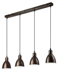 Brilagi - LED полилей на стоманено въже RIDDY 4xE27/60W/230V меден/патина