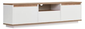 ТВ шкаф KREDE 160x30 см бял/бор